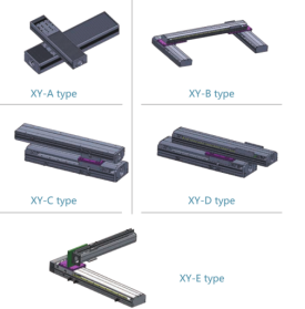 XY直線模組滑臺(tái)組合方式